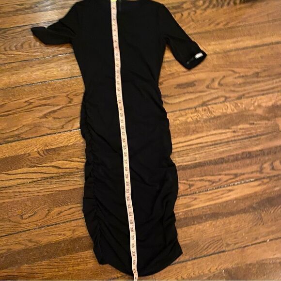 Alice + Olivia sheer black midi dress - Picture 6 of 16